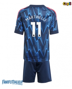 Arsenal Gabriel Martinelli #11 Echipament de Fotbal Replică 2025-26 Copii Deplasare (+ Șorturi)